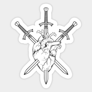 Three of Swords Sticker